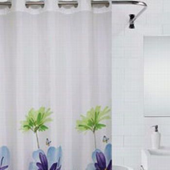 Шторка для ванной Flowers blue 180*200 NFD-1172-3 Шторка для ванной Flowers blue 180*200 NFD-1172-3