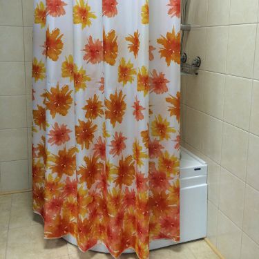 Шторка для ванной 180x180 BLAZEFLOWERS оранжевый ch-13456 Шторка для ванной 180x180 BLAZEFLOWERS оранжевый ch-13456