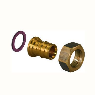 Штуцер Q&E с накидной гайкой 20-1/2' HГ, латунь UPONOR Штуцер Q&E с накидной гайкой 20-1/2' HГ, латунь UPONOR