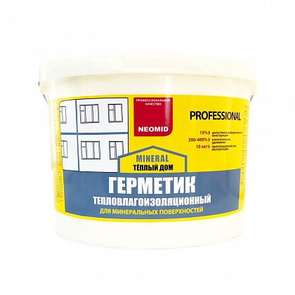 NEOMID (НЕОМИД) Герметик Теплый Дом Mineral Professiona (Минерал Профешенал) серый 3 кг