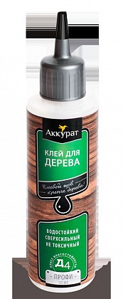 Клей Аккурат для дерева влагостойкий Профи D4 125 мл hk41528 Клей Аккурат для дерева влагостойкий Профи D4 125 мл hk41528