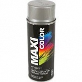 Краска аэрозольная MAXI COLOR 400 мл термостойкая серебрянная