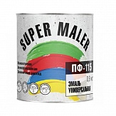 Эмаль ПФ-115 super maler Белая глянцевая 0,9 кг (Лакра-Синтез)