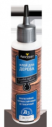 Клей Аккурат для дерева влагостойкий Эксперт D3 125 мл hk41511 Клей Аккурат для дерева влагостойкий Эксперт D3 125 мл hk41511