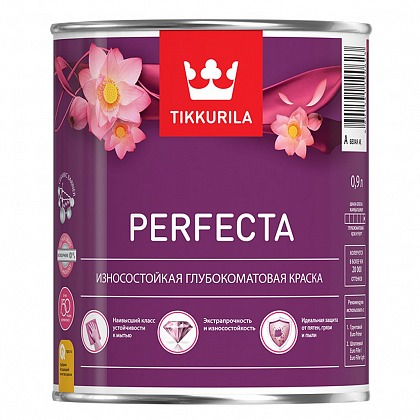 Tikkurila Perfecta (Тиккурила Перфекта) краска интерьерная глубоко матовая A 0,9 л 700010598