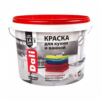 Краска DALI для кухни и ванной база (С) 10 л Краска DALI для кухни и ванной база (С) 10 л