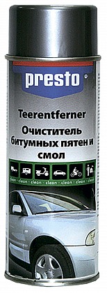 Очиститель битумных пятен PRESTO 306215 400 мл Очиститель битумных пятен PRESTO 306215 400 мл