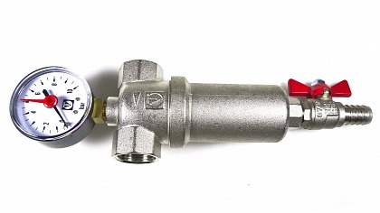 Фильтр с манометром самоочищающийся 3/4" Valtec Фильтр с манометром самоочищающийся 3/4" Valtec