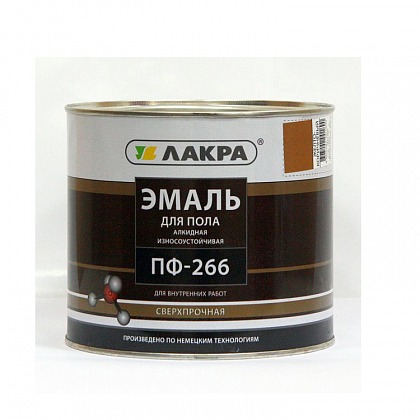 Эмаль ПФ-266 Красно-коричневая 2 кг Лакра-Синтез Эмаль ПФ-266 Красно-коричневая 2 кг Лакра-Синтез