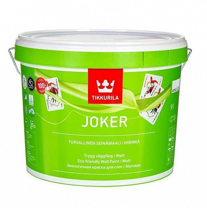 Краска Tikkurila Joker (Тиккурила Джокер) матовая С 9 л 87860030160