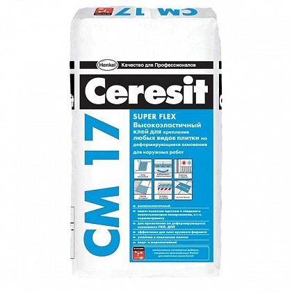 CERESIT СМ 17 клей эластичный 25 кг CERESIT СМ 17 клей эластичный 25 кг
