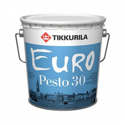 Краска Tikkurila Euro Pesto 30 (Тиккурила Евро Песто 30) А полуматовая 2,7 л