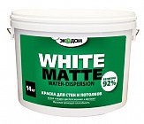 Краска ЭКО ДОМ для стен и потолков белая 1,3 кг