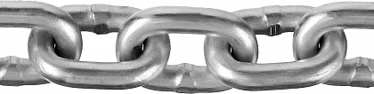 Цепь ЗУБР короткозвенная, DIN 766 оцинкованная сталь, d=10мм, L=10м