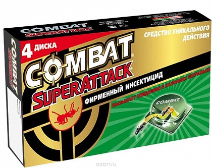 COMBAT Super Attack для борьбы с мурравьями (уп.4) NEW HKL77607-7 NEW COMBAT Super Attack для борьбы с мурравьями (уп.4) NEW HKL77607-7 NEW