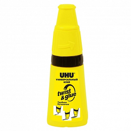 Клей UHU TWIST&GLUE 35 мл 38580 Клей UHU TWIST&GLUE 35 мл 38580