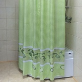 Шторка для ванной 180x180 BATH FRESCO зеленый ch-1241/1