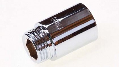 Удлинитель хромированный 1/2"х30mm WaterMark Удлинитель хромированный 1/2"х30mm WaterMark