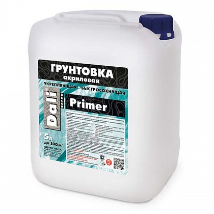DALI-Decor Primer грунтовка акриловая 5 л бесцветный DALI-Decor Primer грунтовка акриловая 5 л бесцветный