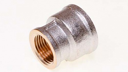 Муфта переходная никелированная 3/4"х1/2" WaterMark Муфта переходная никелированная 3/4"х1/2" WaterMark