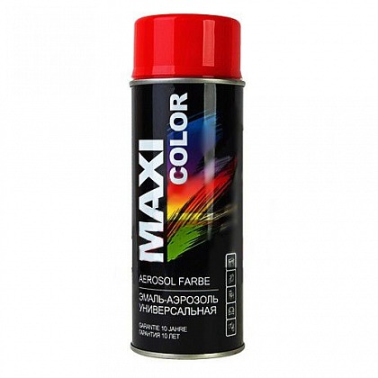 Краска аэрозольная MAXI COLOR RAL 3020 400 мл красная