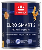Краска Tikkurila Euro Smart 2 (Тиккурила Евро Смарт 2) глубоко матовая VVA 0,9 л 700009614