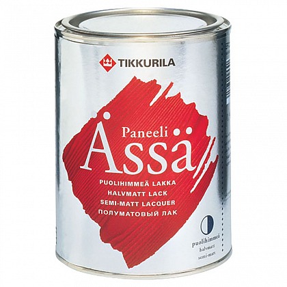 Лак Tikkurila Paneeli Assa 20 (Тиккурила Панели Ясся 20) полуматовый 0,9 л