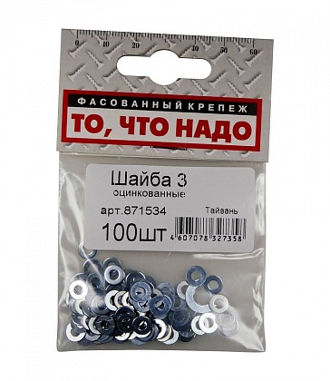 Шайба 3 100 шт/уп Шайба 3 100 шт/уп