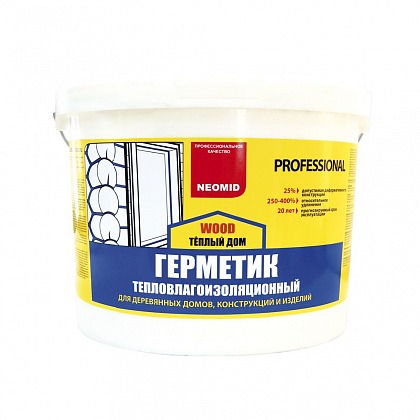 Герметик строительный ТЕПЛЫЙ ДОМ Wood Professional сосна 3 кг