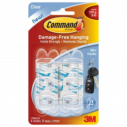 Command Крючок 17006 CLR для ключей 6 шт 70000038145 Command Крючок 17006 CLR для ключей 6 шт 70000038145