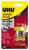 Клей UHU Секундный Super Glue 1 мл 3шт 45420