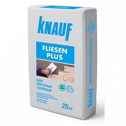 KNAUF клей плиточный Флизен Плюс 25 кг KNAUF клей плиточный Флизен Плюс 25 кг