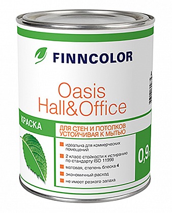 Краска Finncolor Oasis Hall&Offic C матовая 0,9 л Краска Finncolor Oasis Hall&Offic C матовая 0,9 л
